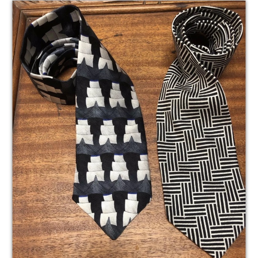 Albert Nipn/Grateful Dead, Ties, Black/White.: - image 1